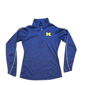 Vintage U of Michigan Performance 3/4 zip